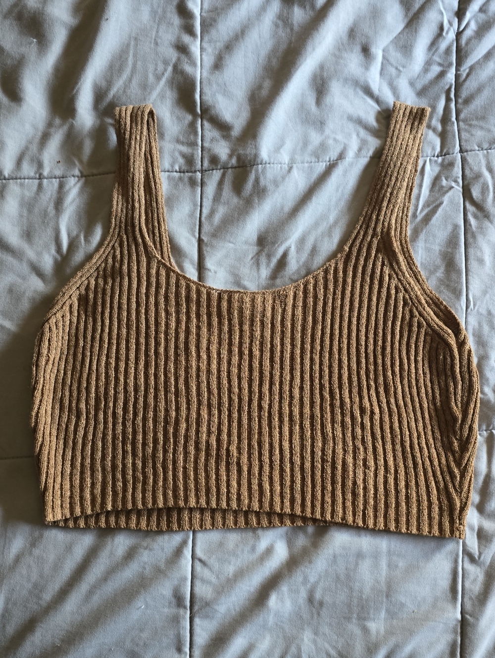 Knit Ribbed Crop Top - Picture 3 of 3
